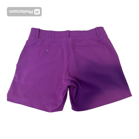 Under Armour Purple Fitted Shorts. Size 6. EUC - Picture 2 of 10